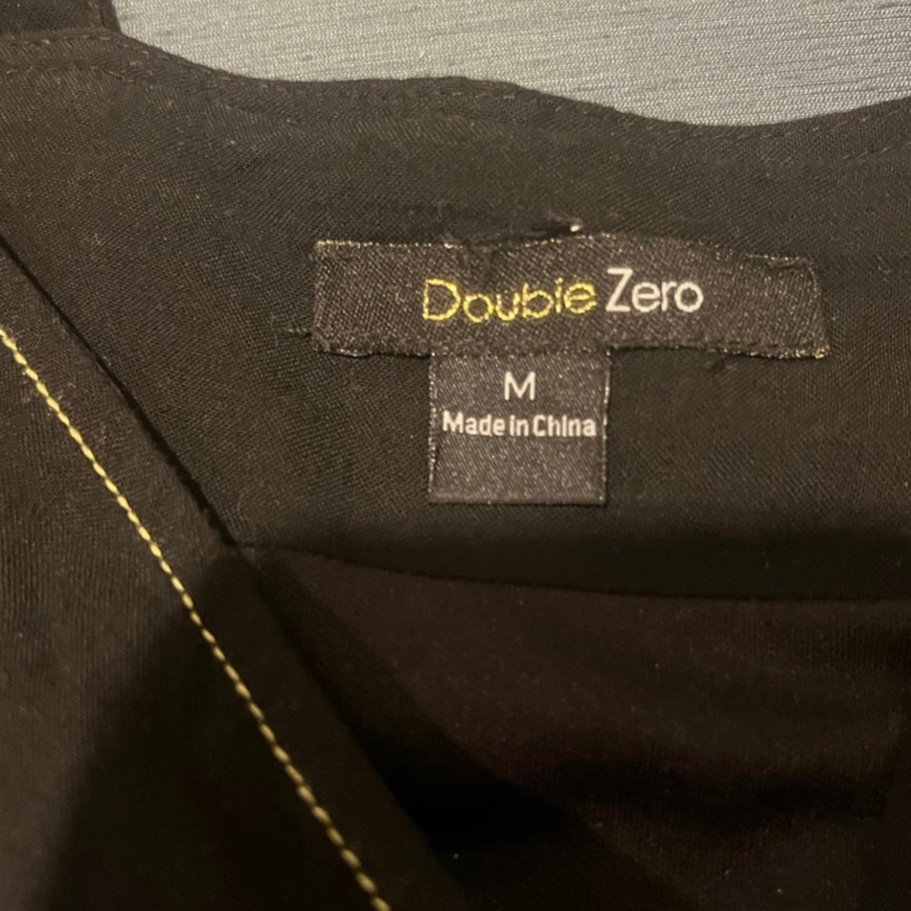 Double Zero Boho Embroidered Black Sleeveless Dre… - image 7